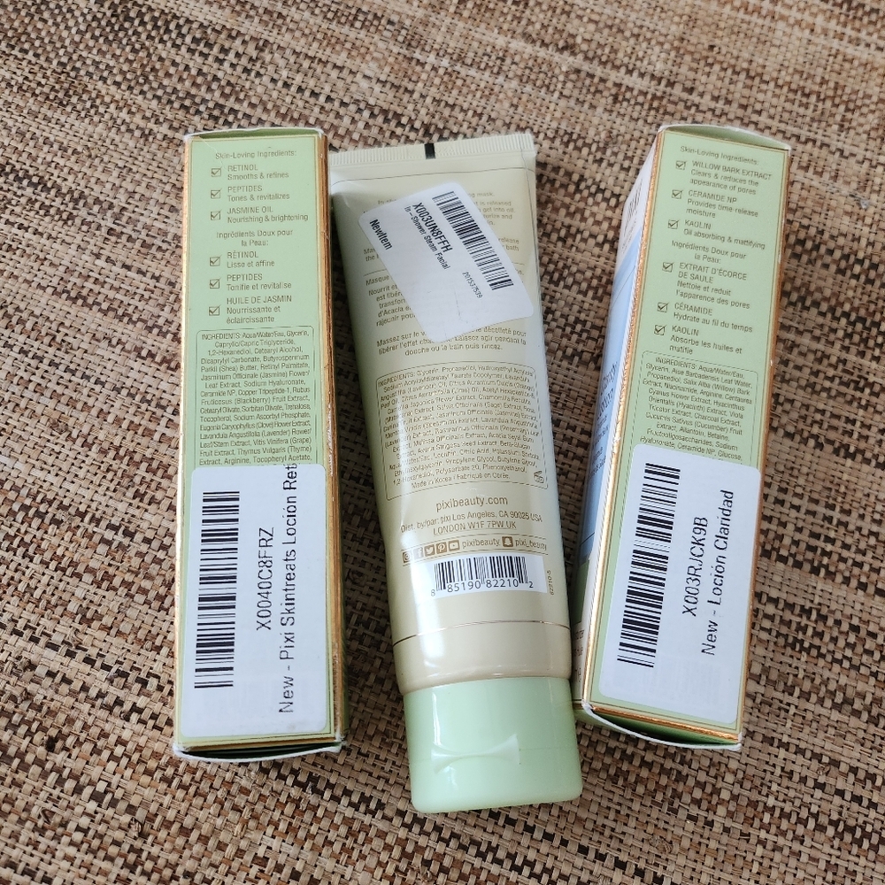 Pixi bundle in shower steam facial, retinol & clarity lotions NEW - Picture 3 of 3